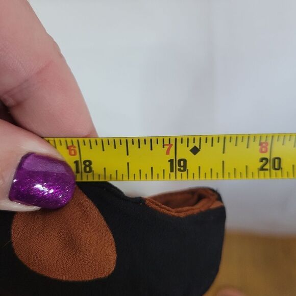 Maeve Oksana Anthropologie Polka Dot Midi Skirt - Black and Rust - Picture 13 of 16